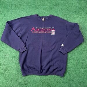 Vintage 90s Starter University of Arizona Wildcats Pullover Sweatshirt (XL)